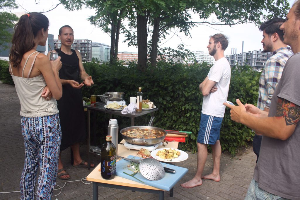 Growstack, FoodJam, AAU-Sydhavnen, outside cooking, fat, crab claws