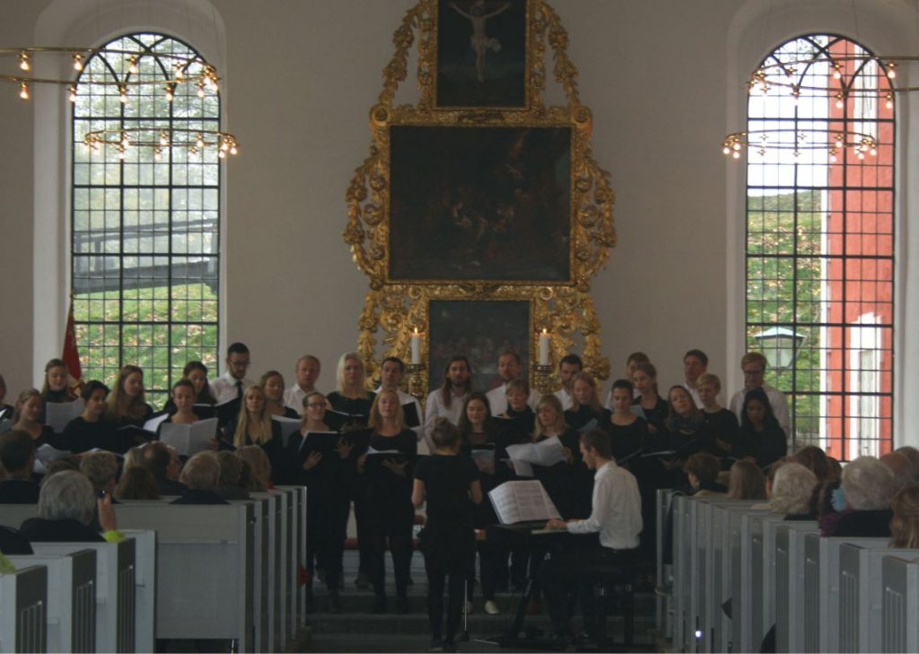 Kastellet 350 years celebration, soldiers, Kastel-Choir in church