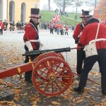 Kastellet 350 years celebration, soldiers, British Army 1807, cannon